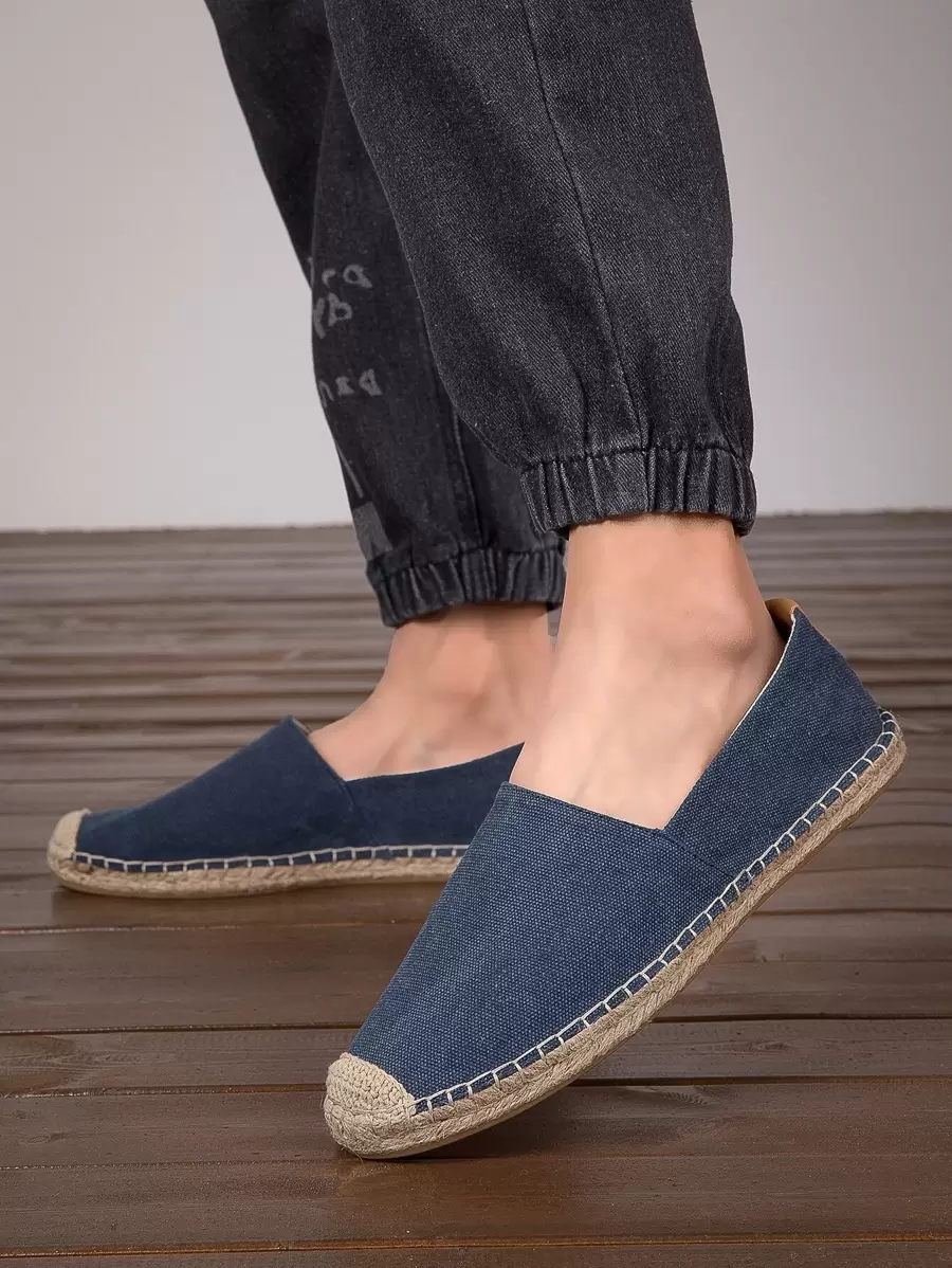 Men's Simple & Comfortable Loafers - Navy Blue - View 1