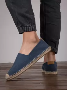 Men's Simple & Comfortable Loafers - Navy Blue - View 3