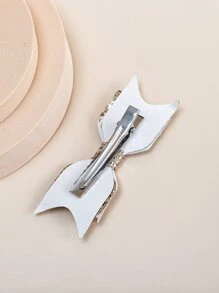 Kẹp tóc cá sấu trang trí nơ trang trí công phu - Vàng - Xem 3