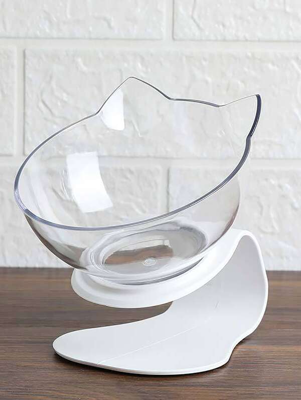 1pc Cat Ear Design Pet Bowl
