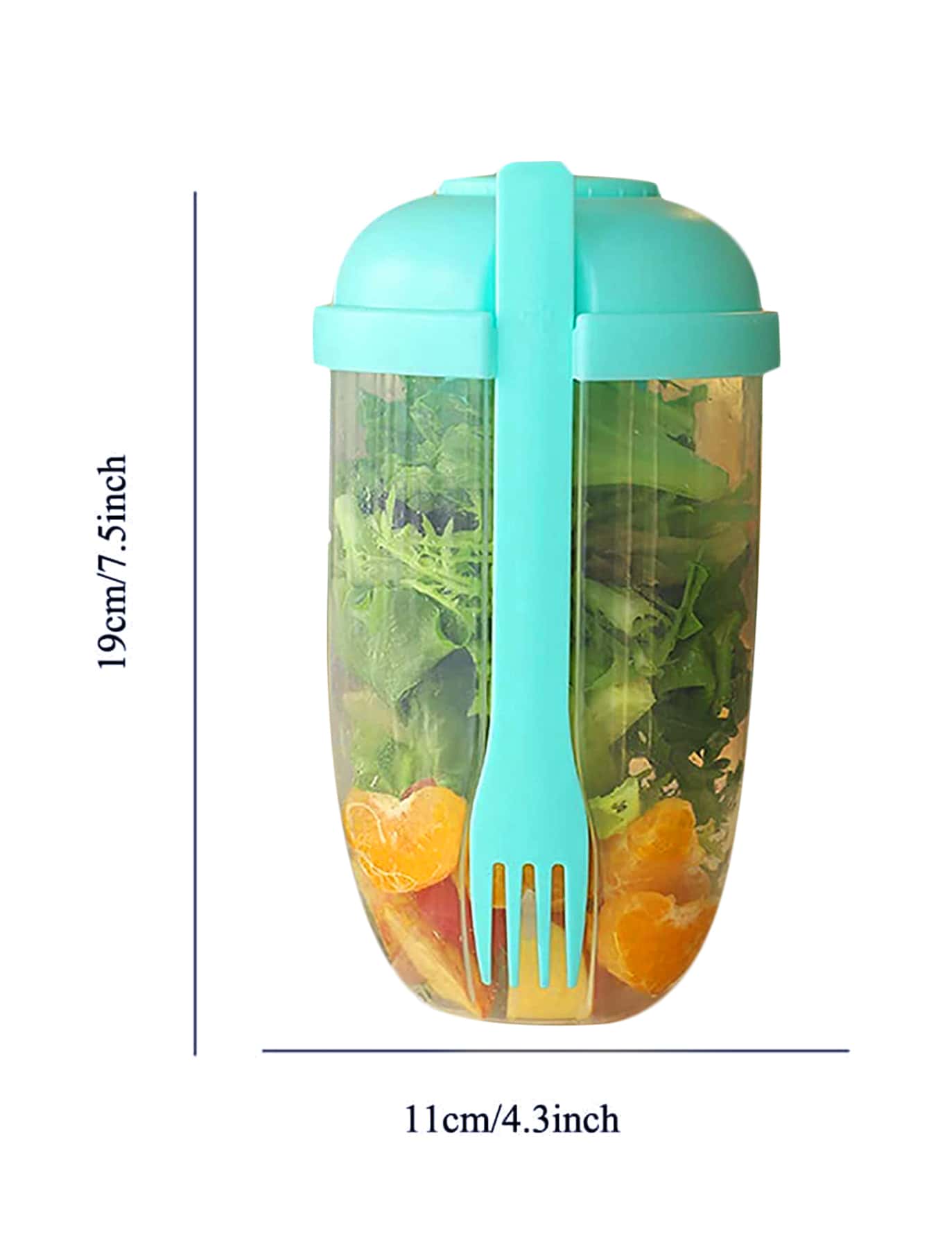 1pc Fresh Salad Cup, Keep Fit Salad Meal Shaker Cup, Portable Fruit