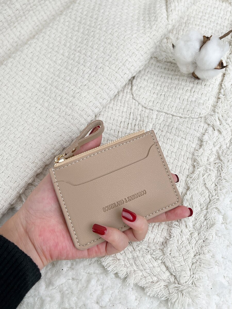 SOUTHLAND&KANGAROO 字母浮雕时尚卡包 轻薄便携现金钱包身份证信用卡零钱袋 生日礼物 情人节周年礼物 情侣女士女孩女士青少年大学生学生包 学校用品 宿舍及返校礼物 商务休闲