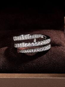 Cubic Zirconia Decor Ring