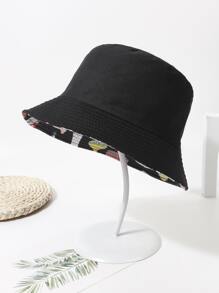 Sombrero cubo con estampado de seta - Multicolor - Ver 2