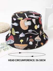 Sombrero cubo con estampado de seta - Multicolor - Ver 3