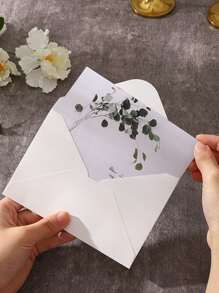 6pcs Solid Color Envelope - White - View 2