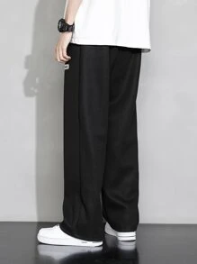 Men's New Casual Waffle Patterned Simple Straight Pants, Fall