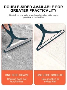 Silicone Double Sided Pet Hair Remover Lint Remover Clean Tool Shaver Sweater Cleaner Fabric Shaver Scraper For Clothes Carpet - Multicolor - View 8