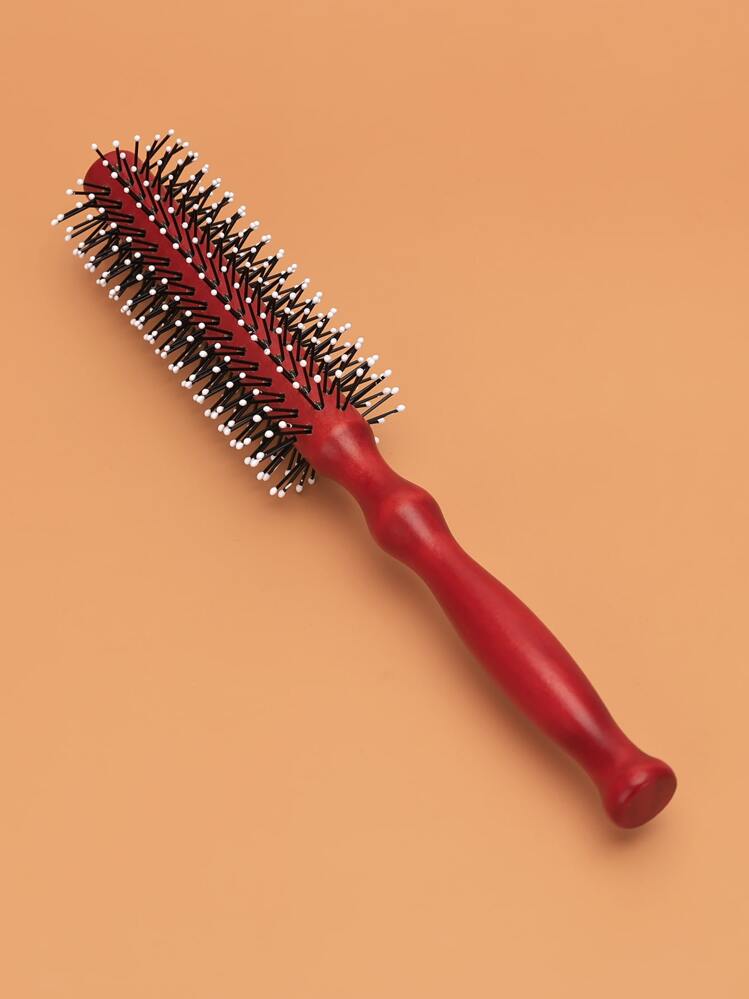 1pc Roller Haarborstel Met Zachte Nylon Kam Tanden, Nylon Kam Tanden Pins Massage Borstel Föhnen Ontwarren Haarborstel Kam Voor Alle Haartypes Styling Nat Of Droog, Voor Styling, Lifting, Volume, Krullen Dun Haar, Pony, Baard - Veel kleurig - Bekijken 1