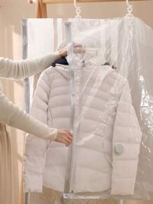 1入組普通真空袋極簡主義PE空氣真空袋用於衣服 - 無色 - 查看 2