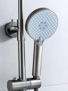 2pcs/set Plastic Shower Head, Pressurization Handheld Shower Sprinkler For Bathroom - Light Grey - View 4