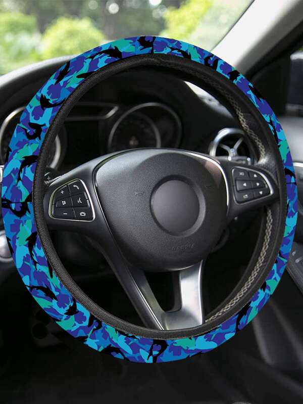 Camo Print Car Steering Wheel Cover SHEIN USA