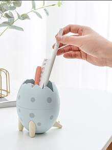 1入組雞蛋形狀筆筒 - 藍色 - 查看 4