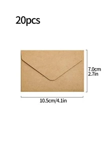 20 piezas Sobre de papel kraft
