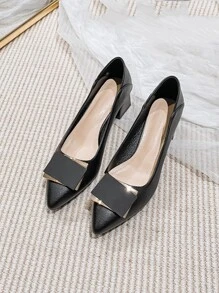 Giày cao gót Nữ - màu đen - Xem 4