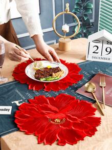 1pc/2pcs Embroidered Placemats For Kitchen Dining Table Decor, Heat-Resistant Stain Proof Anti-Scratch, Suitable For Weddings, Parties, Gifts, Birthdays, Christmas