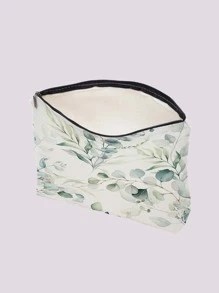 1 túi đựng mỹ phẩm dây kéo hình chiếc lá - Nhiều màu - Xem 3