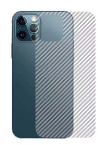 2pcs Textured Back Protection Film Compatible With iPhone - Clear - View 2