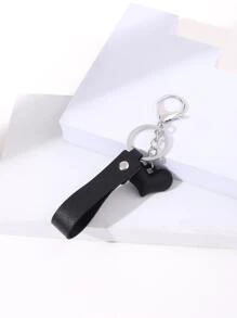 Heart Charm Keychain Valentine's Day Gift Souvenir Car Accessories Bag Charm School Cute Goth Y2k Bag Accessories Lanyards With Id Holder Car Accessories Bag Charms - Black - View 3