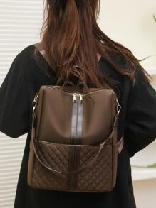 Black Lightweight Embroidered Women's BackpackClassic,Casual,Large Capacity,Lightweight,PortableFor Teen Girls Women College Students,Teacher,Rookies & White-Collar WorkersCollege,Work ,Business,Commute,Outdoors, Travel, Outings,Shopping,Office,Teacher Gifts, School Backpack