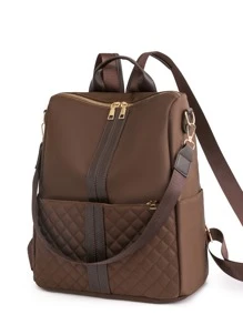 Black Lightweight Embroidered Women's BackpackClassic,Casual,Large Capacity,Lightweight,PortableFor Teen Girls Women College Students,Teacher,Rookies & White-Collar WorkersCollege,Work ,Business,Commute,Outdoors, Travel, Outings,Shopping,Office,Teacher Gifts, School Backpack