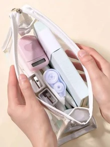 1 pieza Estuche transparente - Blanco - Ver 3