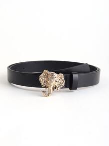 大象搭扣腰帶 - 黑色 - 查看 1