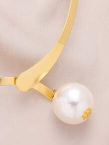 Đồ trang trí Ngọc Trai giả Dây chuyền - Vàng - Xem 2