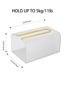 1 件多功能纸盒，配有奢华风格浴室装饰秋季装饰 - 無色 - 查看 6