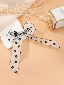 Họa Tiết Hoa Nơ Trang Trí Kiểu Pháp Kẹp - Đen và trắng - Xem 2