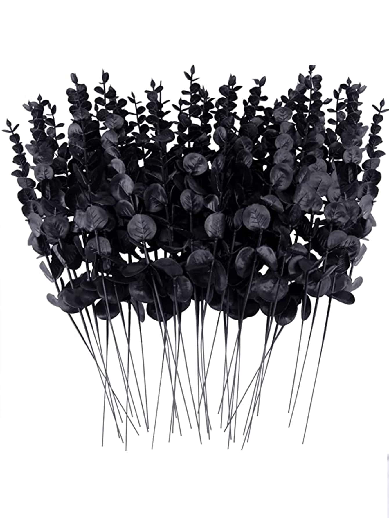 12/15/28/36/50/80入組桉樹葉人造葉子仿真綠色枝條假花綠植用於婚禮中心點春季農家復活節家居裝飾