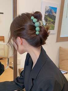 3 piezas Garra de pelo con diseño de cereza - Verde - Ver 7