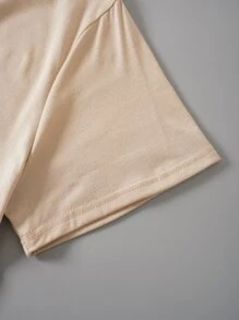 SHEIN LUNE Camiseta con estampado de slogan