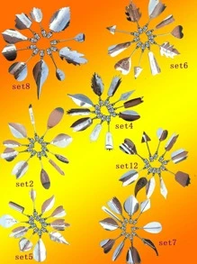 10入組不銹鋼管狀噴嘴用於烘焙銀色奶油管狀噴嘴