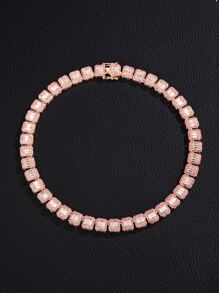 Hombres Collar con diseño de diamante de imitación - Multicolor - Ver 5