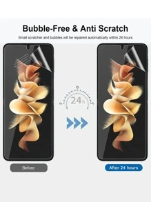 1入組屏幕保護膜與三星兼容 - 無色 - 查看 3