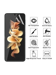 1入組屏幕保護膜與三星兼容 - 無色 - 查看 6