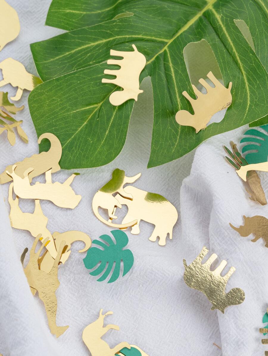 100pcs/Set Animal Design Throwing Confetti, Cartoon Paper Confetti For