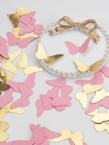 100pcs/Set Paper Throwing Confetti, Creative Butterfly Design Tissue Confetti For Party,Christmas