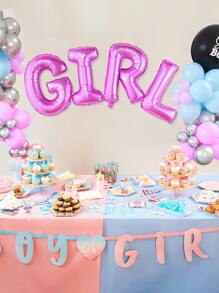 1入組字母設計粉色小氣球 - 粉色 - 查看 2