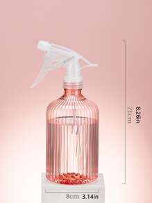 1pc 500ml PET Watering Spray Bottle, Minimalist Pink Watering Can For Garden