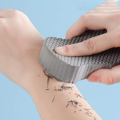 1入組PEVA去角質沐浴海綿極簡主義灰色超柔軟沐浴沐浴海綿