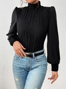 Firerie Atasan Wanita Plain Casual - Hitam - View 4
