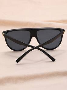 Gafas de sol de montura plana - Gris - Ver 5