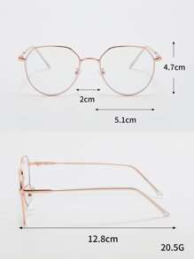 Gafas montura metálica - Champán - Ver 4