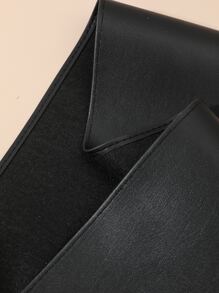1pc Women Fashionable Bowknot Leather Belt, PU Leather Dress Belt For Daily Wear Halloween Summer, School