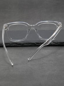 Clear Frame Women's Fashionable Design Glasses - Clear - View 5