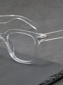 Clear Frame Women's Fashionable Design Glasses - Clear - View 6