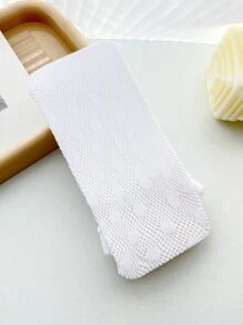 Girls Polka Dot Fishnet Tights - White - View 5