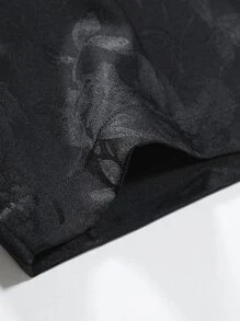 Manfinity Men Jacquard Button Up Shirt - Black - View 3